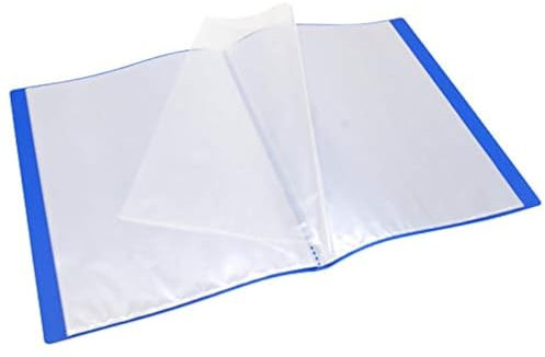 WAYTEX 931411 Protège Documents A4 60 Vues 30 Pochettes Couverture Polypro Bleu