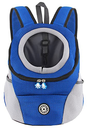 M MUNCASO Sac à Dos de Transporter pour Petits Chiens Tissu Elastique et Perméable avec Fond étanche, pour Randonnée Voyage en Plein Air