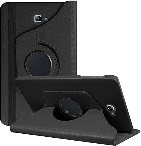 FroShop Hülle für Samsung Galaxy Tab A6 10.1 T580/T585 2016 2018, 360 Grad verstellbare Schutzhülle Cover Case Tasche mit Standfunktion für Galaxy Tab A 10,1 Zoll 2016 2018 Tablet-PC (Black)