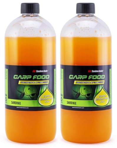 Tandem Baits Karpfen Futter Angelfutter Dip Für Boilies Karpfenboilies Attraktor Euro Booster XXL 2-er Set 1 L Sardine