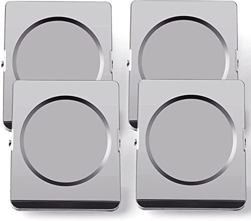 4 Stück Große Magnetische Clips, 2.2 Zoll Magnetische Metall Klammer, Whiteboard Magnete für Magnettafel, Kühlschrankmagnete, Starke Magnet Clips für Kühlschrank, Büro, Küche, Klassenzimmer, Taschen