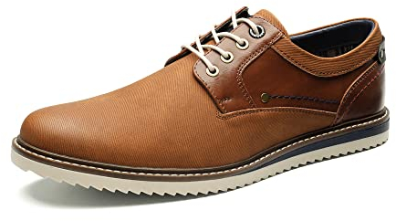 Bruno Marc Zapatos de Cordones Zapatillas Casual Oxfords Clásico Formales Derby para Hombre MARRÓN SBOX2213M-E Talla 40 (EUR)