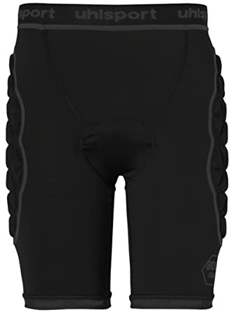 uhlsport Bionikframe Padded Short Black Edition - Short rembourré pour Adultes et Enfants - Pantalon de Protection Court pour Gardien de But de Football, Handball, Volley-Ball, etc.
