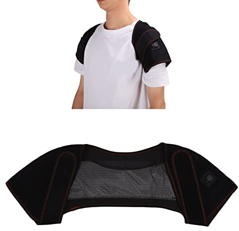 Schulter-Heizkissen, Heiße Kompresse, Beheizte Schulterstütze, Beheizte Schulterbandage, Linderung von Muskelschmerzen, Schulterwärmer, Mesh-Taschen-Design, Elektrisches Heizkissen