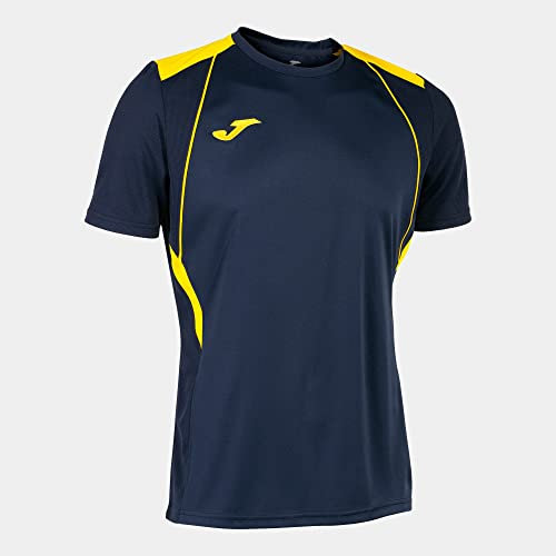 Maglia a Manica Corta Uomo Championship VII Blu Navy Giallo