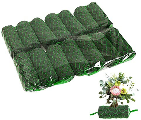 VENTDOUCE Blütenschaum - 1 Bund Blumenschwammblöcke, Wurst Kunstblumen Schlamm,Zylindernetz-Blumenhalter für Hausgarten-Floristen-Hochzeit