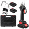 Forbice Potatura con 2 Batterie da 21V Trincia Rami Professionale, Cesoia Elettrica Portatile, Alberi da Giardino e da Frutta, Cordless Senza Fili Rami Arbusti