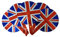 Mini Airfill Union Jack Foil Balloons 9 Foil Balloons Suitable for Air Fill Only - Kings Coronations Street Party Decoration (Pack of 5)
