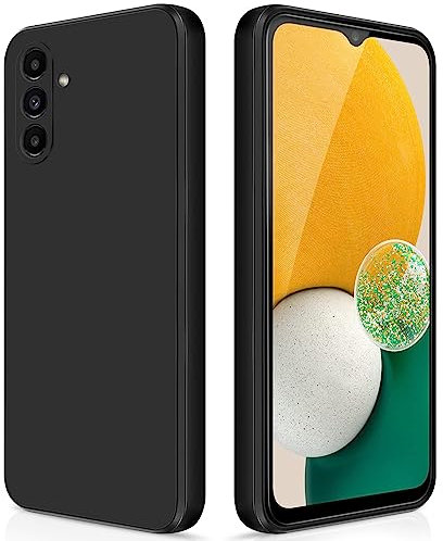 GiiYoon Hülle Kompatibel mit Samsung Galaxy A13 5G, Hochwertiges Liquid Silicone Case, Rundumschutz Handyhülle, Kratzfestes Weiches Mikrofaserfutter- Schwar