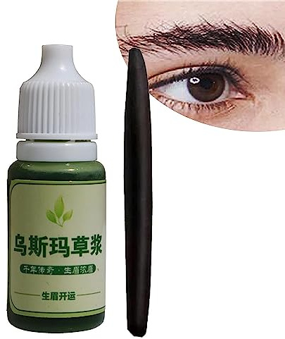 EXQST USMA-Gras-Extrakt-Essenz 10 ml USMA-Gras-Haarpflegeflüssigkeit, Zilienwachstum, nährende Flüssigkeit, magischer Kleiner schwarzer Stift