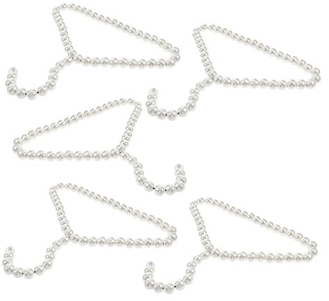 Cabilock 5st Kleiderbügel Mädchenkleidung Aufhänger Mädchen-Outfit Puppen-Outfit-halter Hundeanhänger Kleiderhalter Für Puppen Kleiderständer Perle Babyzimmer Katzen Und Hunde Neugeboren