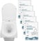 50Pcs Flushable Paper Toilet Seat Covers, Disposable Toilet Seat Covers Hygienic Toilet Seat Mat, Pocket Size, Use in Travel Public Toilets for Kids Adults Pregnant Women