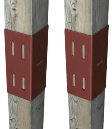 [FIXINGS DIRECT] 75mm (3) Fence Post Extender Heavy Duty (Multiple Pack Sizes) With Easy Grip Extension For Fence Posts Dual Coated Corrosion Resistant Design (8x 75mm x 75mm (3x3))