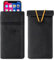 SOVIUPRZ Faraday Bags for Phones, Faraday Pouch for Iphone 16/15/14/13/12/11 Series, Google, Android, Cell Phone Signal Blocking GPS, RFID, NFC, WIFI
