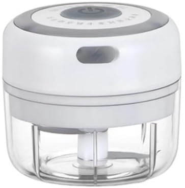 râpe à Fromage Hachoir électrique 100/250ml, Mini Presse-ail électrique sans Fil USB, Presse-ail, Gadgets de Cuisine for Fruits et légumes (Color : A-White-100ML)