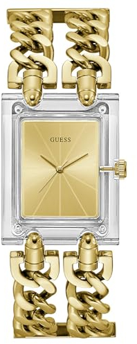 GUESS Damenuhr Mod Heavy Metal Goldfarben GW0669L1