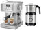 GEEPAS Espresso Coffee Machine & 450W Coffee Grinder Combo Set | 1465W Coffee Maker with Milk Frother | Electric Wet & Dry Coffee Grinder Mill for Spices Chutney, 800ML Capacity, 2 Speed Pulse