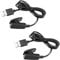 Charging Clip intended for Garmin Approach S20/G10 GPS Golf Watch/Vivomove HR/Lily/Forerunner 230 235 630 30 35 35J 645 735xt Watch USB Data Sync Charge Cradle Dock Charger Cable (Black & Black)