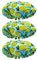 SMUG Shower Cap - Waterproof Shower Cap with Elastic Lining - Three Prints Available - Showers, Cooking, Spa Salon, Sleeping, Makeup - Shower Caps For Women UK Long Hair Short Hair - Lemon 3-pack