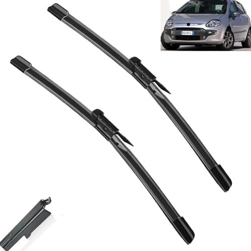 Scheibenwischer vorne, Wischerblätter-Set, kompatibel mit Fiat Grande Punto 2005–2011, Windschutzscheibe für FIAT Punto Evo 2009–2013 2010 2011, 26 Zoll + 15 Zoll