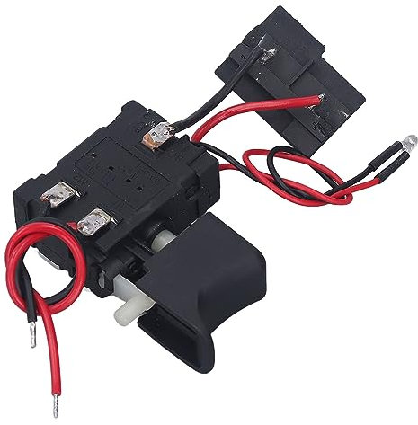 Interruttore per Trapano Elettrico, Interruttore A Grilletto per il Controllo della velocità Senza Fili della Batteria Al Litio 16 A 7,2 V-24 V con Luce, Interruttore di