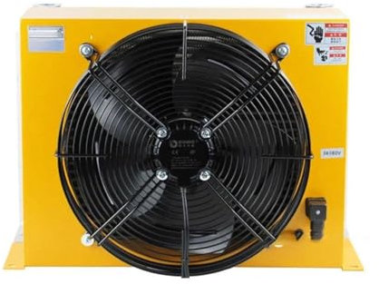 YQVEOT Souffleurs Refroidisseur d'air AH1417 Station hydraulique Échangeur de Chaleur refroidi par air Radiateur de Refroidisseur d'huile hydraulique(AH1417-DC12V)