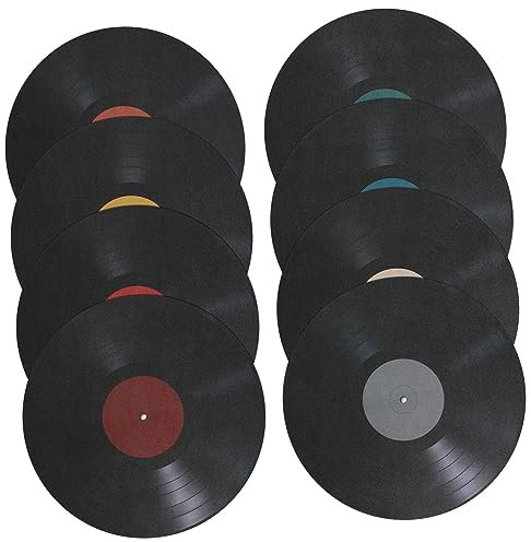 SEWOART 24 Stk Schallplattendekoration Wand-vinyl Kanye Nimmt Vinylalben Auf Vinyl-schallplatten-wandaufkleber Thematisiert Vinyl-schallplatten-plakat Cd-disk- Vynal Welt Colorful Pvc