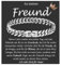 FAOMZQ Armband für Meinen Freund, Kubanische Armband mit Gravur Geschenk für Meinen Mann, An Meinen Freund Geschenke von Freundin zum Valentinstag Jahrestag Geburtstag Weihnachten