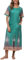 Long House Coat for Women Short Sleeve Zip Up Bathrobe with Pockets Mumu Moo Moomoo Dress Green,M
