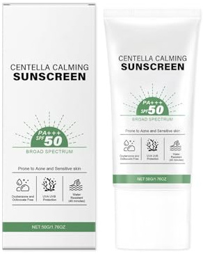 Centella Sonnencreme SPF50+ PA+++, 50g, Lightweight, Non White Cast, UVA & UVB Protection (1)