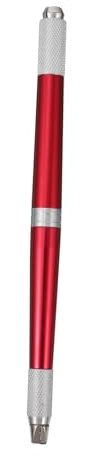OFFIGAM Tätowierstift Manuelle aus Professioneller Aluminiumlegierung Bedienung Permanent Augenbrauenstift Rot Tätowierung und Make Up Augenbrauen für Geeignet Anwender