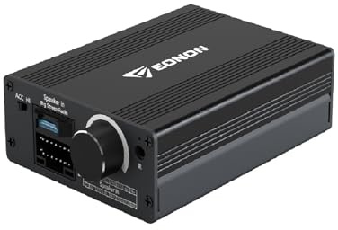 Eonon 4CH×40W Salida del amplificador digital DSP, modo ecualizador, enchufe de alimentación para estéreo de coche A303