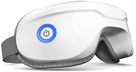 Augenmassagegerät mit Wärme, Beheizte Augenmaske mit Bluetooth Musik, Gesichtsmassagegerät, Maske für Migräne & Kopfschmerzen Linderung Verbesserter Schlaf, Geburtstagsgeschenke für Mama Papa Frauen