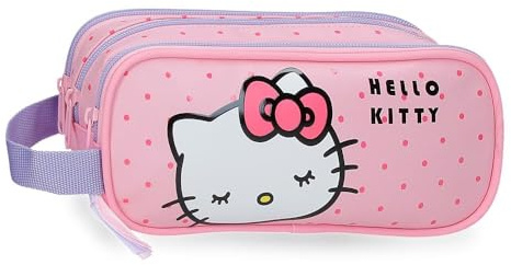 Sanrio Hello Kitty Bows Bandolera, Estuche, Fabricada en Poliéster, Compartimento Principal, de Joumma Bags