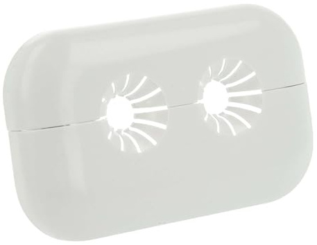 tecuro Universal Doppel-Scharnierrosette für Rohr Ø 10 mm bis Ø 16 mm, weiß, Kunststoff