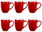 Secret de Gourmet - Lot de 6 Mugs Colorama 38cl Rouge