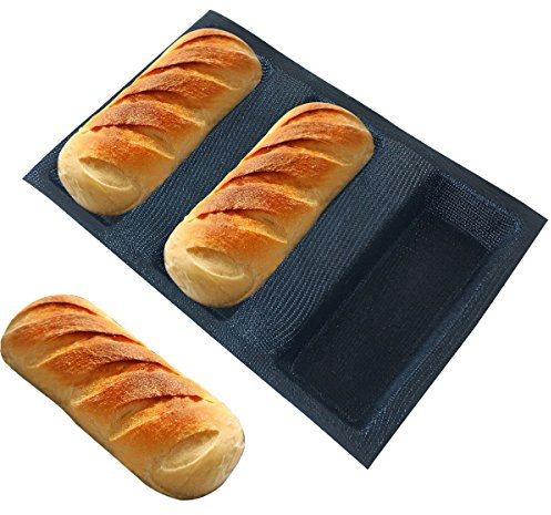 Bluedrop Gitter-Silikon-Brotformen, quadratische Form, antihaftbeschichtet, Glasfaser, Brot, Backgeschirr für kleine Toaster, Ofen