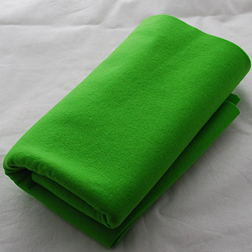 100% Pure Wool Felt Fabric - 1mm Thick - Bright Lime Green - 40cm x 50cm