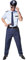 tectake dressforfun Herrenkostüm Police Officer | Cooles Hemd mit Police-Aufdruck | Bequeme, strapazierfähige Hose | Inkl. Krawatte mit Gummiband und Handschellen (S | Nr. 301523)