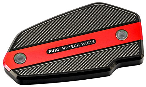 Puig 9275R Brems-/Kupplungsflüssigkeitsdeckel CNC-gefräst, Rot
