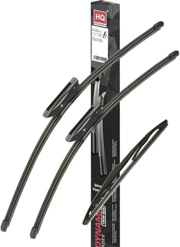 HQ Automotive Escobillas limpiaparabrisas para Renault Captur (2013-2015), kit delantero y trasero, Ad41-627|Hq11