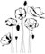 arriettycraft Gummistempel, Motiv: Mohnblumen, transparent, für Sammelalben, Fotodekorationen, Kartengestaltung