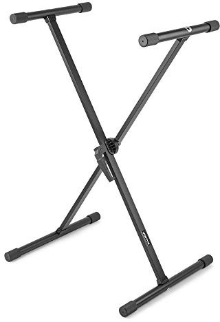VONYX Electronic Piano Music Keyboard Stand Portable Adjustable X Frame Easy-Lock