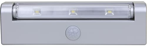 RITOS Batterie LED Lichtleiste mit Bewegungsmelder, schwenkbar, Silber