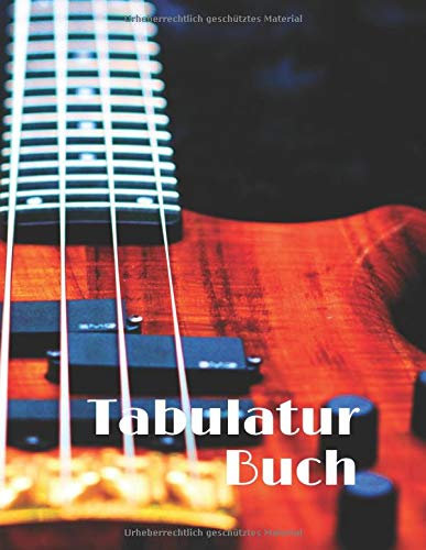 Tabulatur Buch: Lernen und komponieren Sie mit größerer Leichtigkeit! Heft mit leeren Tabulaturen zum Ausfüllen für Bassisten und Ukulelenspieler (4 Saiten) - 21,59 x 27,94 cm - 150 Seiten