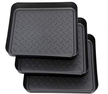 Lumpur Boots Storage Trays, 3pcs Multi-Purpose Boot Tray for Rain Boots, Non-Slip Water Resistant Shoe Plate, Garden Tools Storage Trays, for Indoor and Outdoor Use in All Seasons