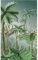 Papier Peint Intissé Jungle avec Palmier et Plantes, Décor Panoramique pour Murs et Plafonds, 150 cm X 250 cm, 150 cm X 250 cm