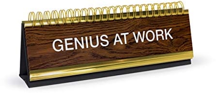Genuine Fred Daily Desk Plaque de bureau Flip Book Assortis