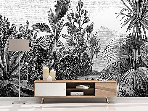 Oedim Fotomural Vinilo Pared Ilustracion Paisaje Vintage Fotomural para Paredes, Vinilo Decorativo, Decoración comedores, Salones, Habitaciones.