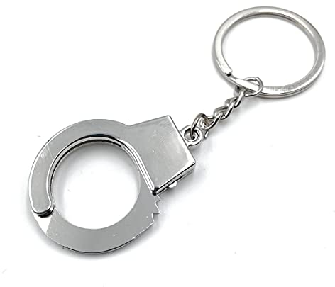 H-Customs Handschelle Polizei Gefangen silber Schlüsselanhänger Anhänger